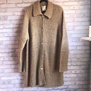Max Studio Knitwear Long Duster Sweater Sz 3X